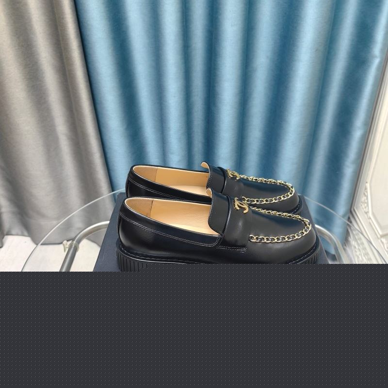 Ch*el leather shoes